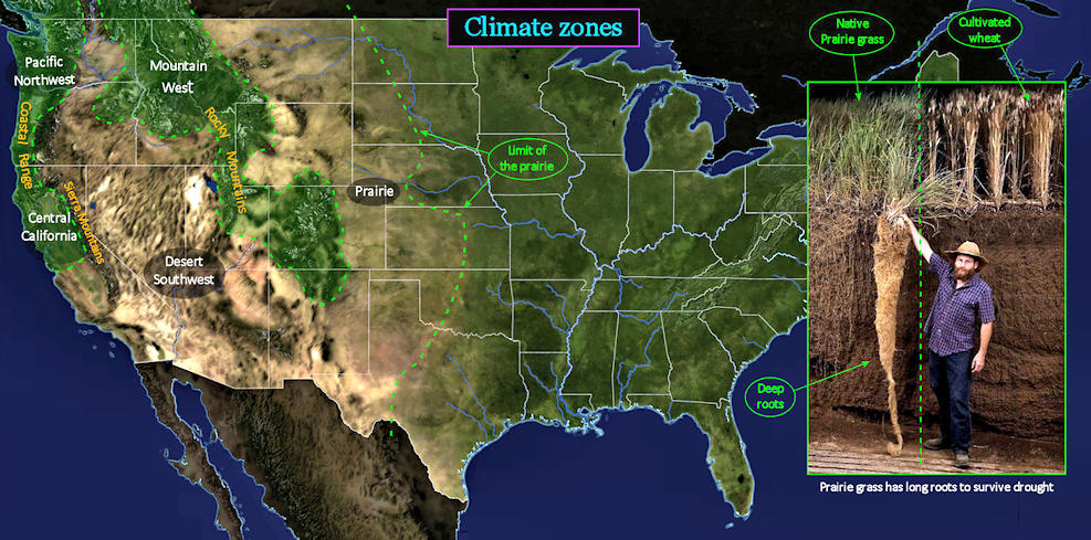 Prairie grass, 1910 map